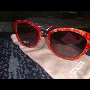 CHICO’S red sunglasses NEW